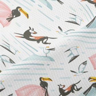 Toucan And Seagull Piqué