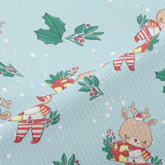 Christmas Reindeer Holding Gif Piqué