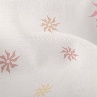 Artistic Spiral Flower Lightweight Performance Linen