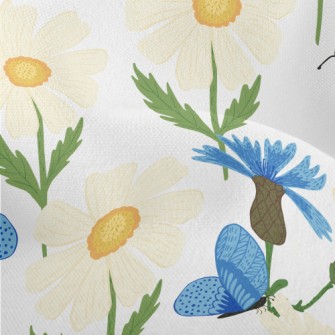 Realistic Butterfly And Bee Lightweight Performance Linen