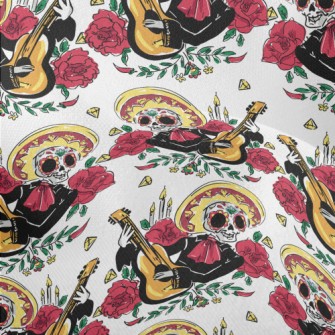 Gorgeous Mexican Skull Lightweight Performance Linen
