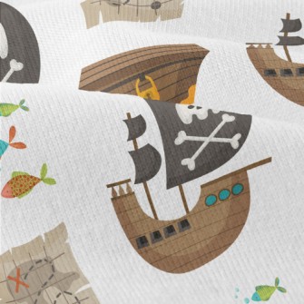 Pirate Ship Treasure Chest Modern Jersey