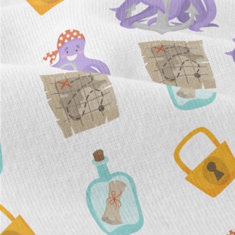 Octopus Pirate Treasure Map Modern Jersey