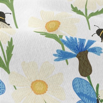 Realistic Butterfly And Bee Modern Jersey