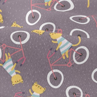 Kitten Riding A Bicycle Modern Jersey