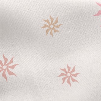 Artistic Spiral Flower Jersey Backed Fleece