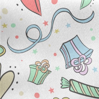 Gift Candy Ribbon Jersey Backed Fleece