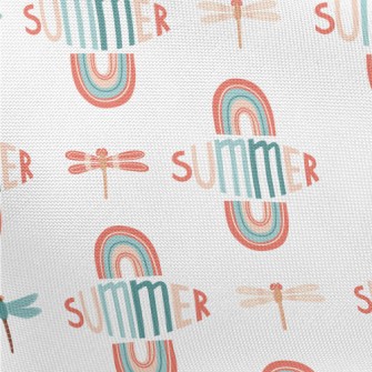 Colorful Summer Dragonfly Pongee