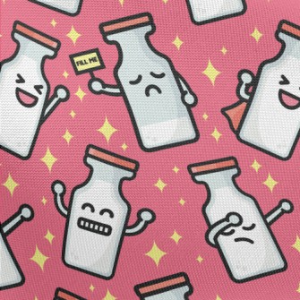 Funny Milk Bottle Pongee