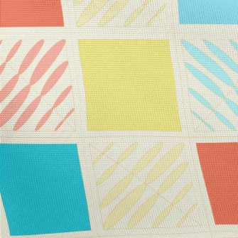 Colorful Geometric Mosaic Pongee