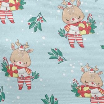 Christmas Reindeer Holding Gif Pongee