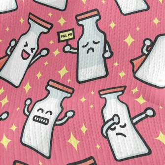 Funny Milk Bottle Stretch Jersey