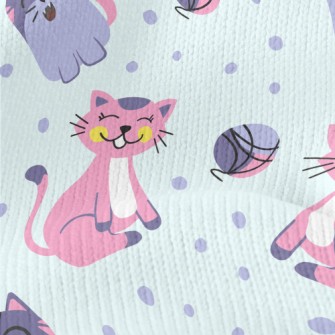 Smiling Little Kitty Stretch Jersey
