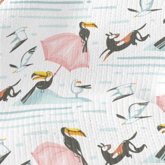 Toucan And Seagull Stretch Jersey