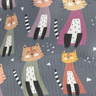 Cute Sitting Cat Stretch Jersey