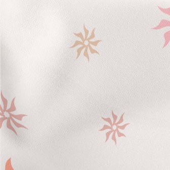 Artistic Spiral Flower Lightweight Cotton Poplin