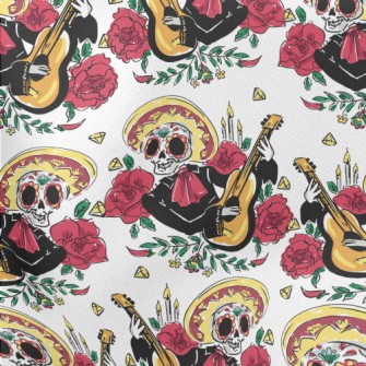 Gorgeous Mexican Skull Lightweight Cotton Poplin