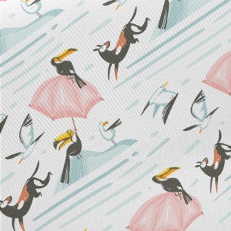 Toucan And Seagull Midweight Cotton Poplin