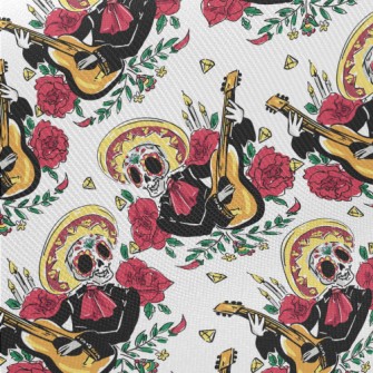 Gorgeous Mexican Skull Midweight Cotton Poplin