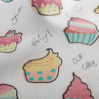 Delicious Cup Cake Athletic Mesh Flat Back