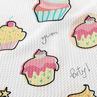 Delicious Cup Cake Birdseye Piqué