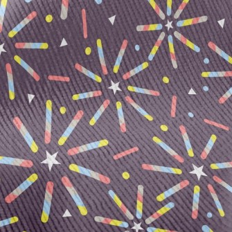 Colorful Star Fireworks Standard Corduroy