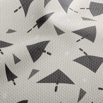 Arrow Dotted Triangle Athletic Mesh Flat Back
