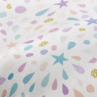 Water Drop Star Sequins Performance Linen