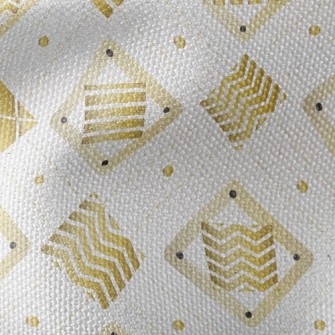 Gold Geometric Square Waterproof Canvas