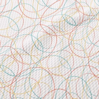 Three Color Crossed Circles Birdseye Piqué