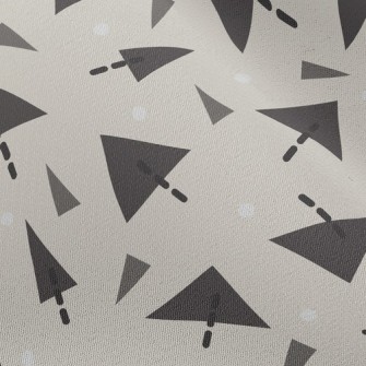 Arrow Dotted Triangle Chiffon
