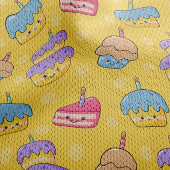 Expression Mini Birthday Cake Athletic Mesh Flat Back