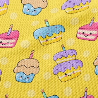 Expression Mini Birthday Cake Birdseye Piqué