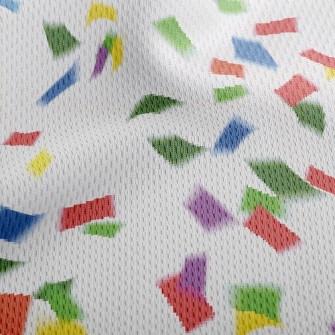 Rainbow Flying Paper Athletic Mesh Flat Back