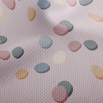 Stacked Dots Athletic Mesh Flat Back