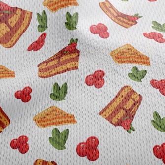 Caramel Cream Cake Athletic Mesh Flat Back