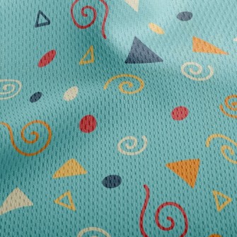 Triangle Dot Vortex Athletic Mesh Flat Back