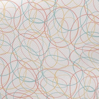 Three Color Crossed Circles Twill