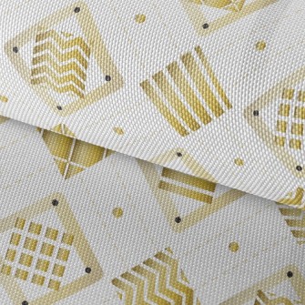 Gold Geometric Square Waterproof Oxford
