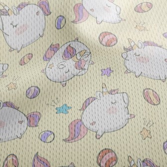 Chubby Unicorn Athletic Mesh Flat Back