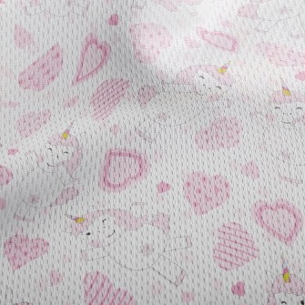 Heart Dancing Unicorn Athletic Mesh Flat Back