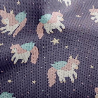 Unicorn Constellation Athletic Mesh Flat Back