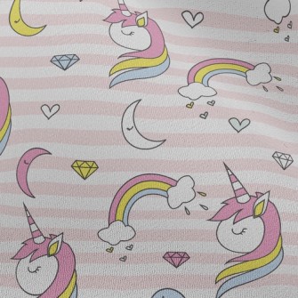 Rainbow Unicorn Diamond Chiffon