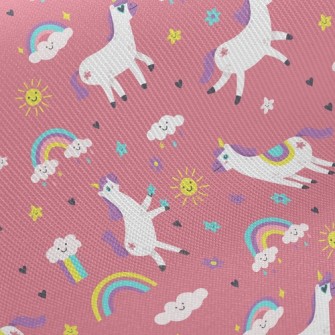 Lively And Active Unicorn Twill