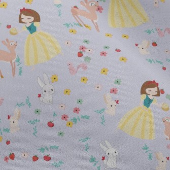 Princess And Animals Picnic Chiffon