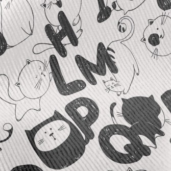 Funny Cat Handwriting In Engli Standard Corduroy