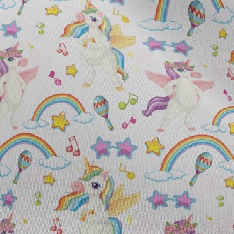 Happy Dancing Unicorn Chiffon