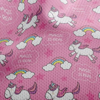 Magical Real Unicorn Athletic Mesh Flat Back