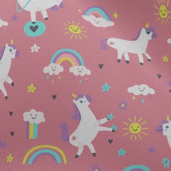 Lively And Active Unicorn Chiffon