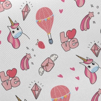 Love Letter Hot Air Balloon Twill